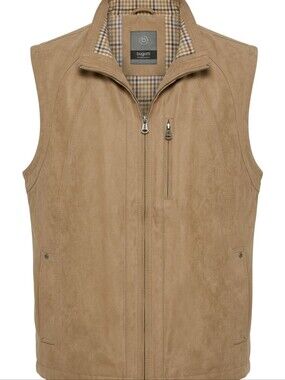 Bugatti Men's Tan Zip-Front Vest